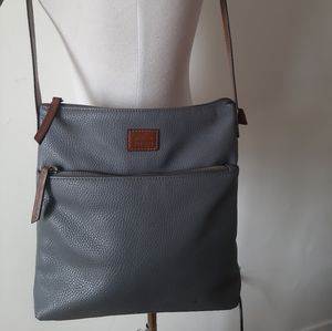 Roots 73 Grey leather purse